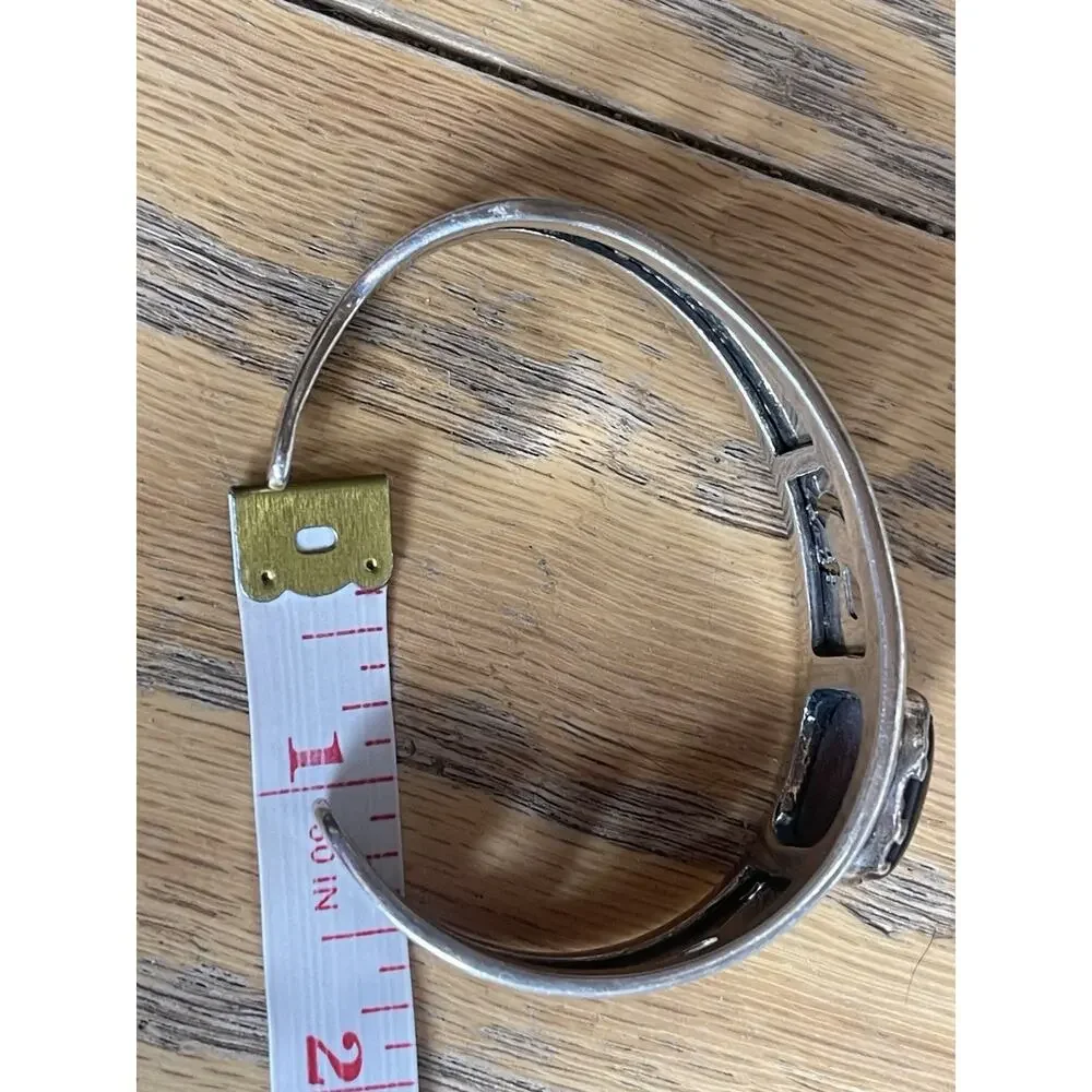 Roderick Tenorio RMT Relios Sterling 14K Gold Catseye Storyteller Cuff 30g